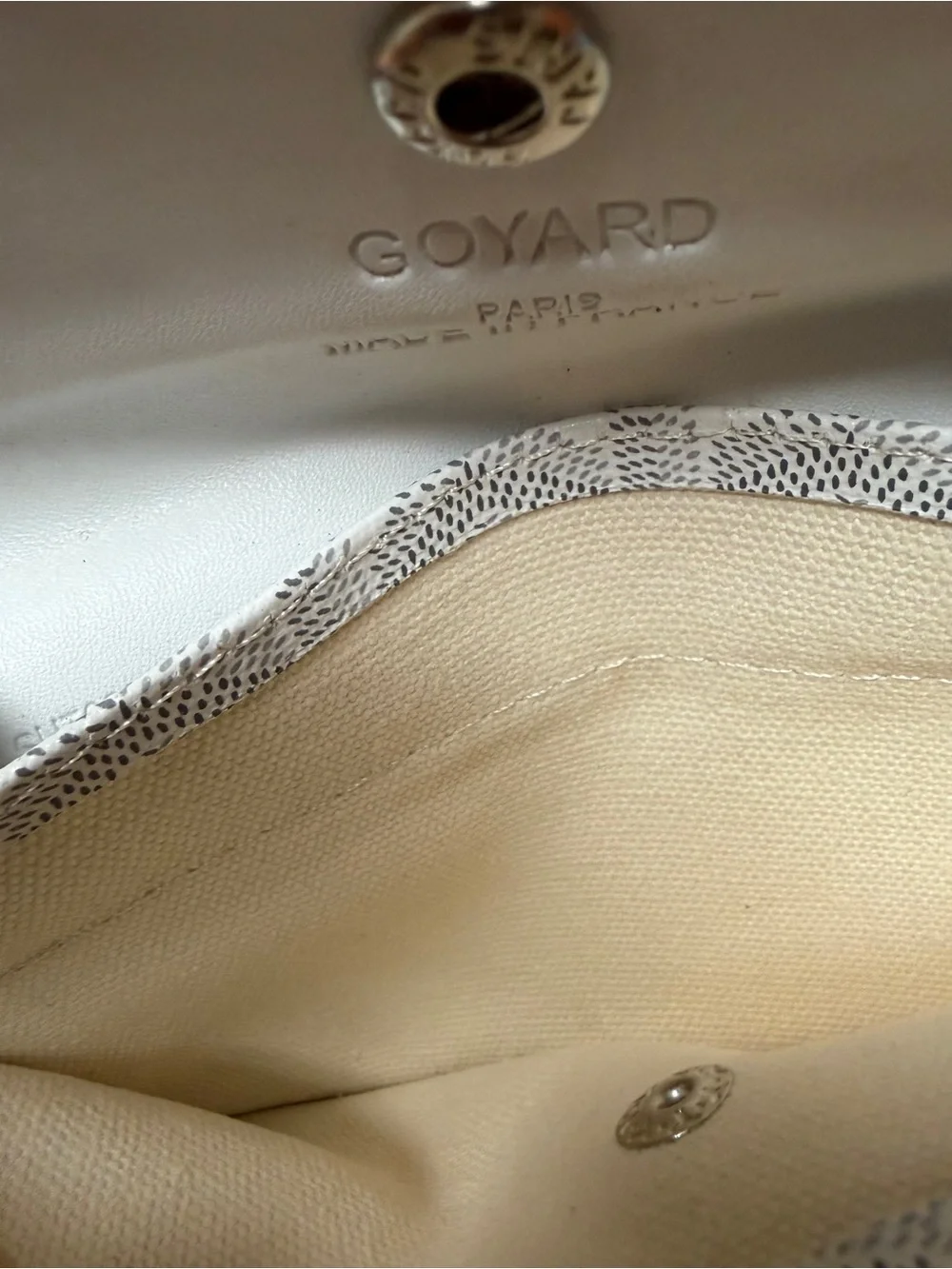 Goyard Off-White/Beige Patterned Saint Louis Tote